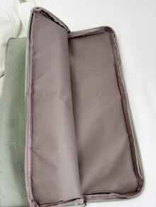 Solid Color Minimalist Luxury Star Pattern Laptop/Tablet Sleeve, Multi-Size Laptop Case Laptop Sleeve Laptop Cover Computer Bag Laptop Bag Water Resistant Travel Essentials - Green - View 9