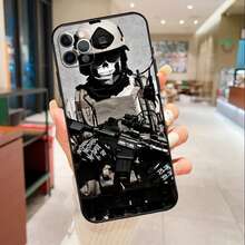 Funda especial del ejército militar compatible con funda de teléfono compatible con  16 15 14 13 12 11 Pro Max Mini X XS XR 6 Plus, funda compatible con  17, funda  17 Pro, funda  17 Pro Max - ZAC468 - Ver 2