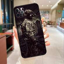 Funda especial del ejército militar compatible con funda de teléfono compatible con  16 15 14 13 12 11 Pro Max Mini X XS XR 6 Plus, funda compatible con  17, funda  17 Pro, funda  17 Pro Max - ZAC468 - Ver 12