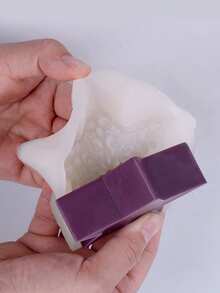 1pc Star And Moon Silicone Mold DIY Handmade Moon Cake Mold Star Candle Plaster Ornament Mold - White - View 4