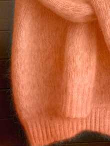 Women's Mohair Sweater - French Raglan Sleeve, Relaxed Fit, Soft & Comfortable, Suitable For Autumn/Winter, Great Christmas/Birthday Gift