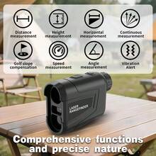 Finder Golf Rangefinder With Slope - 1200 Yards Laser Rangefinder With Flag Lock, 6X Magnification,Range Finder For Rechargeable Golf Range Finder With Flag Lock, Vibration, Golf Accessories For Men And Women - Black - View 8