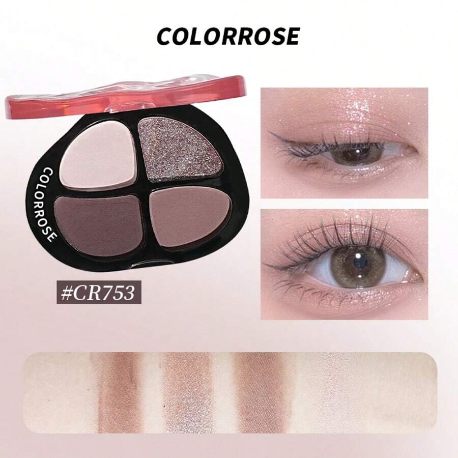 Colorrose CR753 口袋眼影,轻盈哑光闪片珠光,丝滑柔润,高显色度,色彩浓郁饱满,适合日常使用,是送给女性、派对或女孩的完美礼物。 - CR753 - 查看 1
