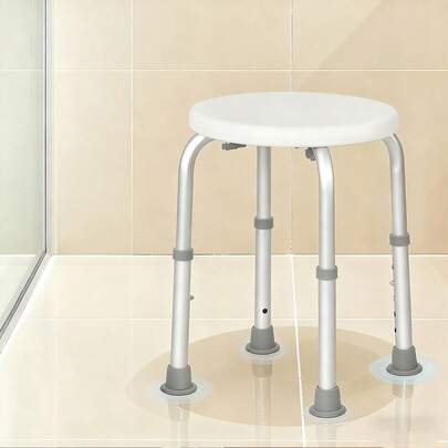Non-Slip Shower Stool  Shower Stool Height Adjustable Bathroom Stool Shower Seat  For Elderly, Disabled, Pregnancy, Post Surgery,