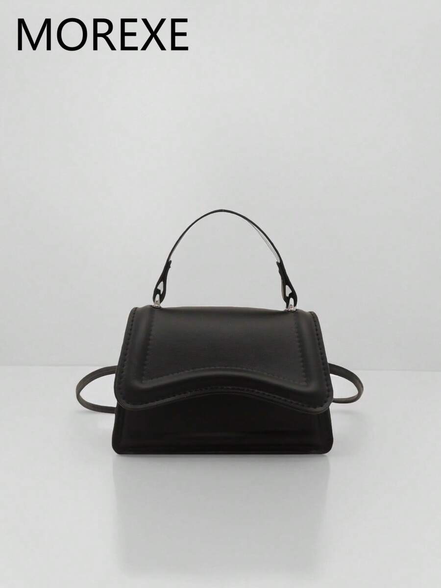 Mini Women Handbag, Lightweight Portable Hand-Held Mini Tote, 2025 Summer New Flap Plain Color Crossbody Bag