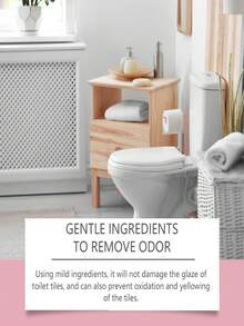 Floral Scented Toilet Cleaner, Bucket Bathroom Stain Remover & Deodorizer. It Won't Damage The Glazed Surface Of Bathroom Tiles, And Can Also Prevent Tile Oxidation And Yellowing. - Multicolor - View 2