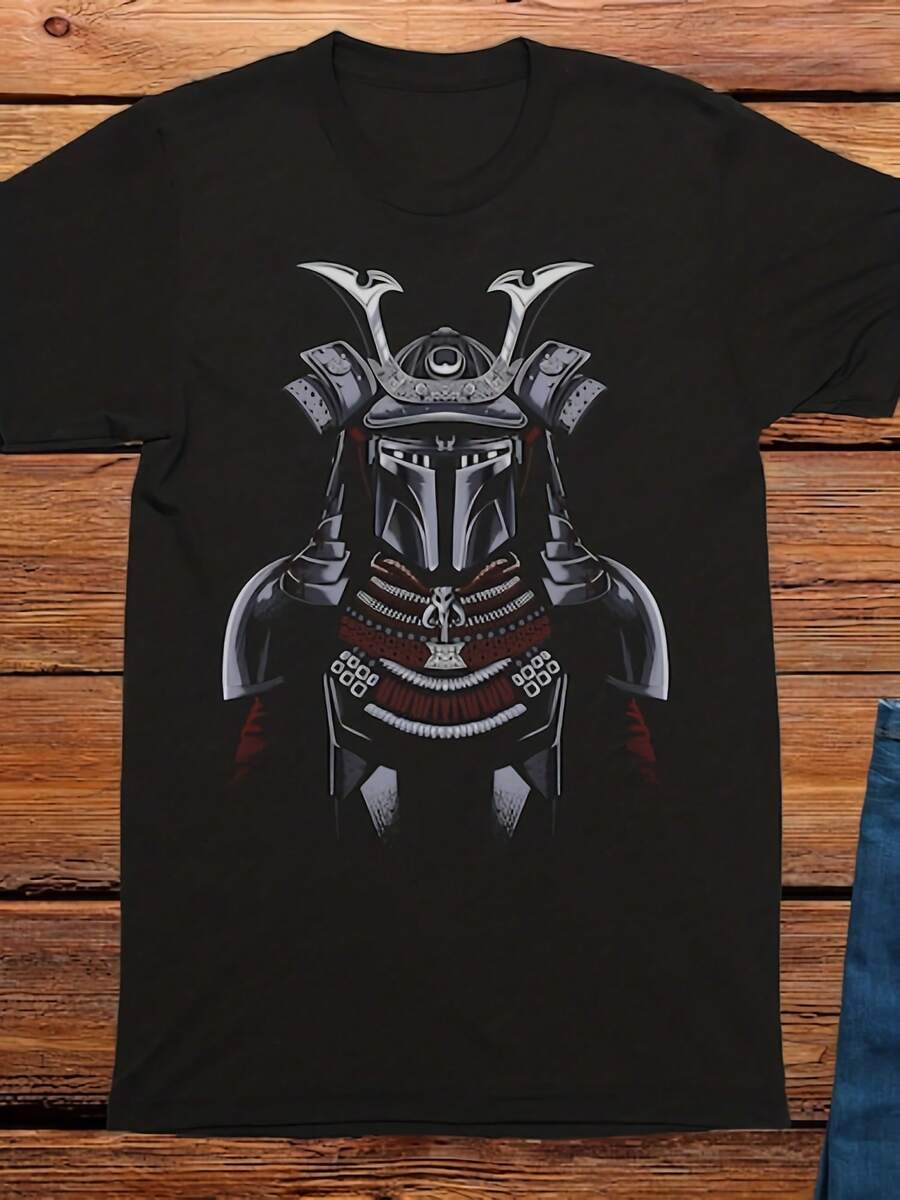 Mandalorian Samurai Warrior Tee Shirt Uni Adults 's T-Shirt - 款式3 - 查看 1