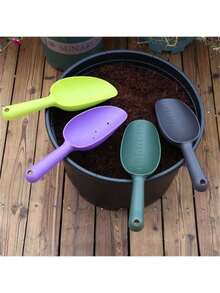 4pcs Gardening Tool Set, Succulent Transplanting Tools, Drill Bit Tool, Gardening Supplies, Surface Coating Spoon, Blue, 1 Pack, Durable - Multicolor - View 3
