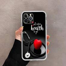 Funda de teléfono con estetoscopio de medicina médica compatible con  15 14 11 12 13 Mini Pro XS Max, funda 6 7 8 Plus X XR SE 2020, compatible con funda de  17, funda de  17 Pro, funda de  17 Pro Max - z11 - Ver 13