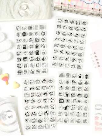 1 pieza Comedero de animal de dibujos animados lindo de foca, de plástico transparente, de forma rectangular pequeña, duradero y portátil, regalo de amigo