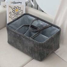 1pc Mommy Diaper Wet Wipes Storage Bag, Multi-Compartment Maternity Bag, Large Capacity Snack Basket - Multicolor - View 9