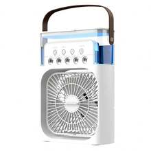 Mini colorido múltiples modos diferentes tamaños Escritorio de mano circulante USB carga ventilador fresco - Negro - Ver 4