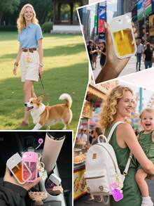 2 Vỏ bảo vệ lấp lánh cho bình xịt khử trùng tay Touchland 1oz (30ml), Bình xịt có 26 hoa và chữ, Vỏ bảo vệ chống rơi bằng silicon chống va chạm có thiết kế móc khóa, Dễ dàng mang theo khi đi du lịch, Gắn vào túi hoặc ba lô, Có thể giặt và tái sử dụng, Thích hợp cho bình xịt khử trùng tay Touchland, Du lịch, Ngoài trời, Quà tặng, Quà tặng Halloween, Quà tặng Giáng sinh - trắng - Xem 3