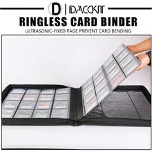 D DACCKIT  Binder Holds 640 S - 16-Pocket Top Loader Binder For 3 X 4 Rigid Card Holders Designed For Organizing Trading Cards And Sports Cards With Durable Classic Black Construction For Long-Term Storage And Easy Access In Collectible Card Management - 經典黑色 - 查看 6