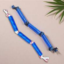 3件套重型耐咬绳狗玩具 - 拔河、互动拉扯和咀嚼，多色绳结（颜色随机），耐用耐咬骨，适合拉布拉多、德国牧羊犬、幼犬 - 宠物咀嚼棒玩具套装，狗绳结，狗耐咬绳玩具，户外大型犬拔河游戏玩具，有助于清洁牙齿，增强咬合力，趣味训练，可单独玩耍