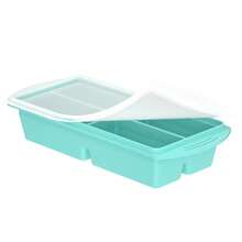 1 pieza Bandeja de congelador de silicona con tapa, para congelar y almacenar sopa, caldo, sobras, recipiente de congelador de sopa para microondas - Morado - Multicolor - Ver 15
