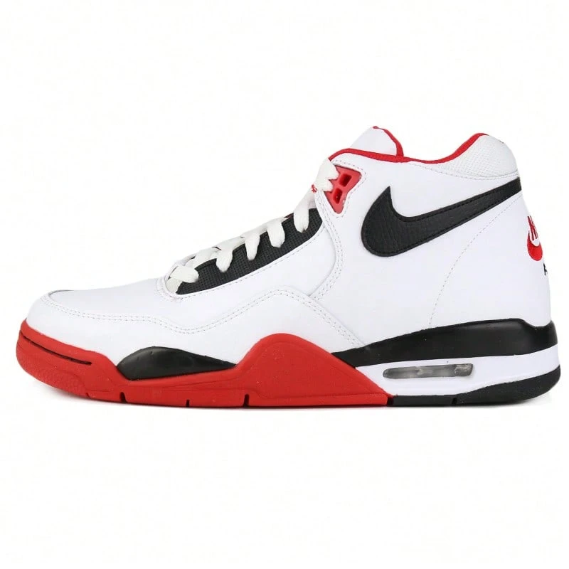 Nike FLIGHT LEGACY 男士滑板休闲鞋 BQ4212-100 运动鞋 - 白/黑-大學紅 - 查看 1