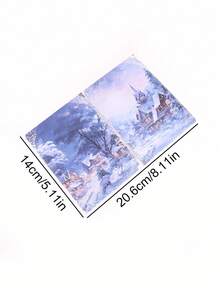 8pcs/Pack Christmas Pattern Vintage Material Paper, Large-Size Design Christmas Decorative Material Paper, Suitable For Party Gift Box Packaging, Origami Materials For Craft Classes, A Christmas Gift For Friends - Multicolor - View 14