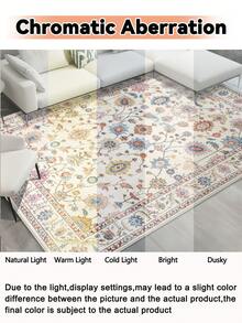 1pc Rug Area Rug Living Room Bedroom Rug Plush Carpet Rug Soft And Skin Friendly Rug Floor Covering Room Decor Multiple Sizes Fluffy Carpet For Living Room Bedroom Washable - Multicolor - View 10
