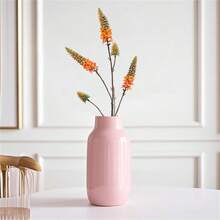 Flores artificiales de imitación de jacinto de 5 cabezas, resistentes a los rayos UV, para jarrones, decoración de bodas, decoración de otoño, Año Nuevo, regalos de San Valentín, regalo de Navidad, clásico y elegante,  de , alta tasa de recompra. - Naranja - Ver 4