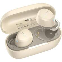 A1 2025 New Upgraded Wireless Earbuds Bluetooth 5.3 In Ear Headphones LightWeight Support APP EQ Setting Stereo Sound Headset Longer Playback With Charging Case Waterproof Khaki - 霧面卡其色 - 查看 1