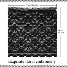 - Bufanda de velo de encaje infinito para mujer, para la iglesia, oracin, nupcial, boda, velos de Mantilla estilo latino - Negro - Ver 7