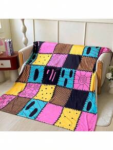 BELVED MIME Nightmare Before Christmas Fleece Throw Blanket X Inches  Perfect For Sofa Bed Holiday Decor  Gifts For - Black - View 1