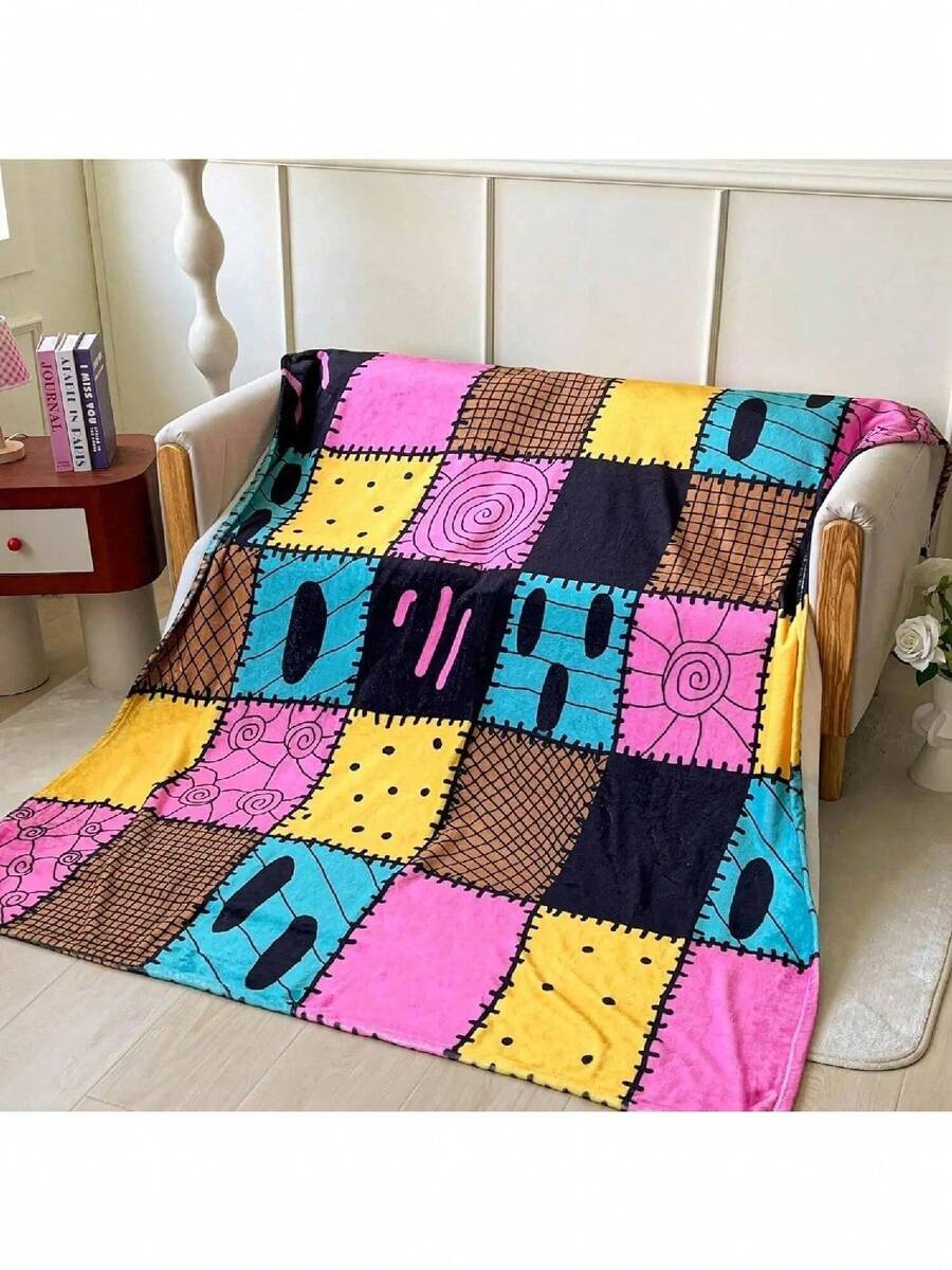 BELVED MIME Nightmare Before Christmas Fleece Throw Blanket X Inches Perfect For Sofa Bed Holiday Decor Gifts For - Black - View 1