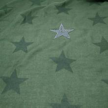 S201703 - Bufanda larga con diseo de estrellas, muchos colores, verde oscuro, 170cmx 80cm - inicial - Ver 2