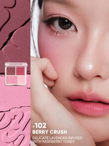 JUDYDOLL BLUSH & HIGHLIGHT PALETTE, Versatile Blush And Highlighter Palette Suitable For Various Skin Tones, Essential For Daily, Commute, Date, And Travel - #103 POPPY POP - 查看 7