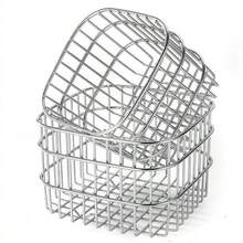 1/2 Set Square Stainless Steel Storage Basket, Household Desktop Organizer, Cosmetic Storage Box, Stainless Steel Toothbrush And Toothpaste Holder, Minimalist Home Iron Desktop Storage Basket, Bathroom Counter Cosmetic And Miscellaneous Tray - Multicolor - View 13