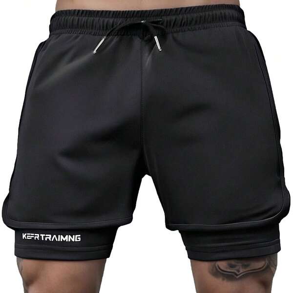 1pc Men's Summer Running Shorts, Casual Outdoor Sport Shorts, Fashionable For Young Adults