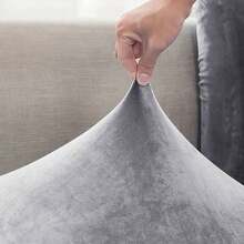 1X-1/2/3 Seater Velvet Replacement Sofa Seat Cushion Covers Stretch Couch Protector - Multicolor - View 4