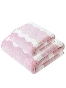 1pc/2pcs Modern Minimalist Coral Fleece Bath Towel, Super Soft & Absorbent, Extra Large Bath Towel, Quick Dry, Non-Shedding, Sauna Towel, High Quality, Lightweight, Guest Towel, Best Gift For Partner, Towel Size: 34*75, Bath Towel Size: 70*140 Bathroom Decor - Multicolor - View 17