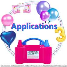 TYUI Electric Balloon Pump Portable 2 Modes Balloon Blower Machine With 14 Balloon Arch Kits Air Pump For Balloon Balloon Inflator For Party Decoration - RoseRed - 查看 7