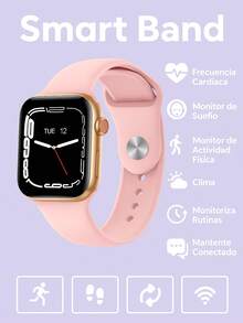 Reloj Inteligente SmartWatch compatible con iPhone Y Android - Rosa - Ver 5