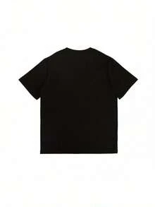 [Comfort Fit] Men's Honduras 504 Graphic T-Shirt - Black Cotton Casual Tee With Vibrant "HONDURAS" Print, Comfortable Fit For Casual Attire - Black - View 3