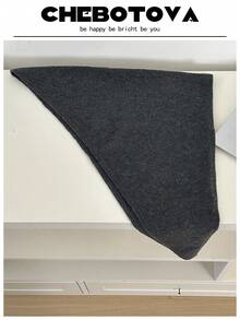1pc Wool Blend Triangular Scarf, Versatile Accessory For Women, Suitable For All Seasons, Photography, Outings - Multicolor - View 13