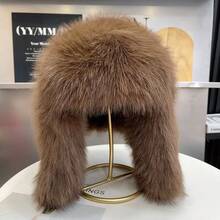 Women's Faux Fur Trapper Hat - Winter Warmth, Windproof, Fashionable Earflap Hat For Cold Weather, Stylish & Versatile Ski Cap