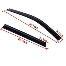 Tape On Window Visors Fits For 2011-2021 J-Eep Grand Cherokee & 2022 Grand Cherokee WK, Side Auto Window Wind Deflectors, Ventshade, Rain Guards For Cars/Trucks - Black - View 11