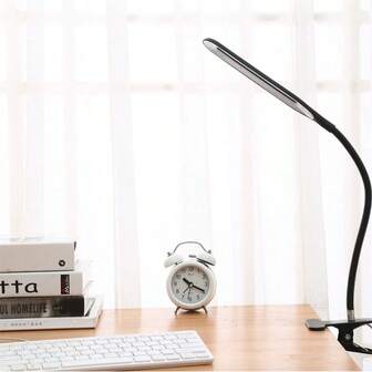 1pc FlexiLED Adjustable Desk Lamp, Clip-On Eye-Caring LED Light With Key Control, USB Powered, Plastic Shade, Home Use, No Battery, Electronic Components Included - Ideal For Reading, Studying, Painting, Perfect Gift For Christmas, Thanksgiving, Valentine'S Day, New Year,Perfect Birthday Or Holiday Gift For Women/Man,Ideal For Thanksgiving Gift, Christmas, Easter,
