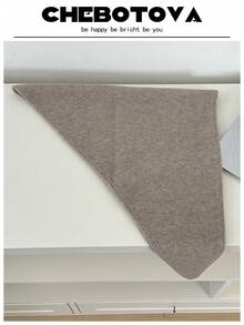 1pc Wool Blend Triangular Scarf, Versatile Accessory For Women, Suitable For All Seasons, Photography, Outings - Multicolor - View 11