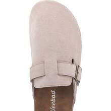Women's Buckle Clog Slip-On Mules Cork Footbed Comfort Casual Outdoor Indoor Sandals Shoes - 卡其色 - 查看 4