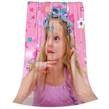 Cute Like Nastya Blankets Coral Fleece Plush Summer Air Conditioning Kawaii Cartoon Throw Blanket For Sofa Car Bedding Throws - như hình ảnh cho thấy-2 - Xem 11