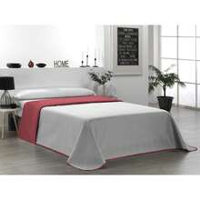 Ecommerc3 Reversible, Lightweight, And Durable Quilted Bedspread - Adjustable Bedspread, Easy To Put On And Super Padded, Ideal For Different Size Beds. 100% Made In Spain - Rojo/Gris - View 5