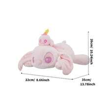 Miniso Stitch Sakura Season Special Edition Figure - Unique Lying Pose Design, Soft Colors, Exquisite Anime Collectible (1 PC) - Pink - View 4