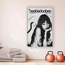 Framed Beabadoobee Music Canvas Art Print - Modern Wall Decor For Living Room, Bedroom, Home Office | Vintage-Inspired Letter Print Poster For Indoor Decoration - 框架 - 查看 2