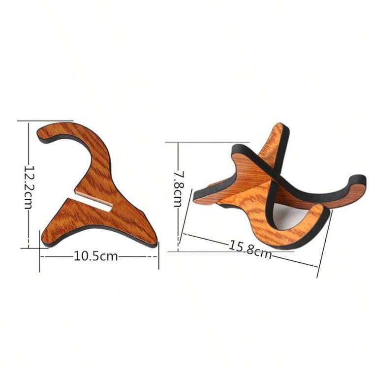 Portable Detachable Wooden Thumb Piano Display Stand, Guitar Crystal Stand, Vertical Stand - Multicolor - View 7