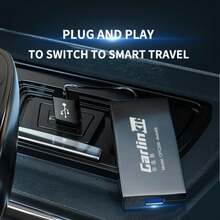 Carlinkit Dongle Inalámbrico CarPlay y Android Auto para Reproductor de Navegación de Coche Android Adaptador USB Pantalla Espejo Spotify Waze CCPM/A - Logotipo de CCPA CarlinKit - Ver 5