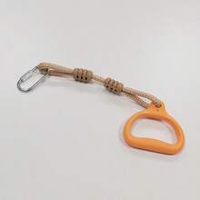 Anillo de juguete de barra de mono, barra de suspensión y anillo de hardware para marco de escalada de jardín interior y exterior, anillo colgante, anillo de tracción, equipo de fitness, anillo de tracción - Naranja - Ver 4